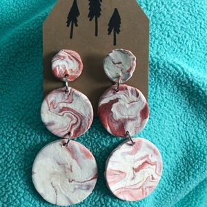 Rosé all Clay Earrings